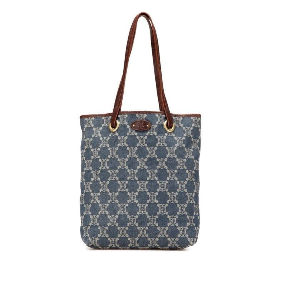 Celine Macadam Tote Bag Indigo Blue